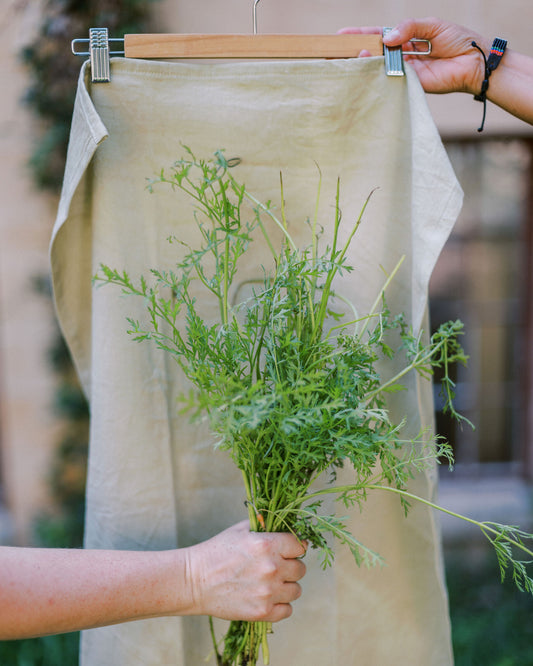 Naturally Dyed Tea Towel: Moss