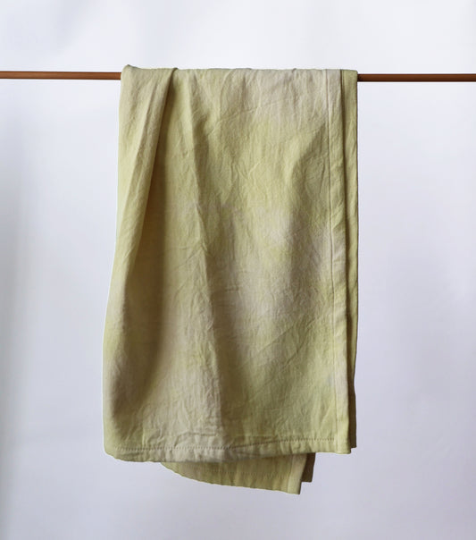 Naturally Dyed Tea Towel: Moss