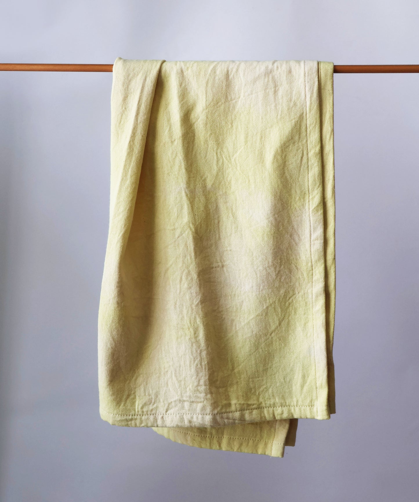 Naturally Dyed Tea Towel: Carrot Yellow