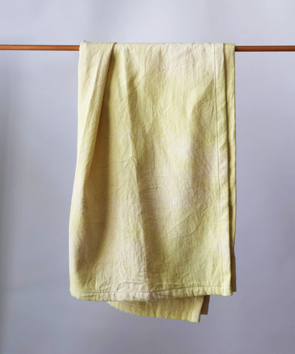 Naturally Dyed Tea Towel: Carrot Yellow