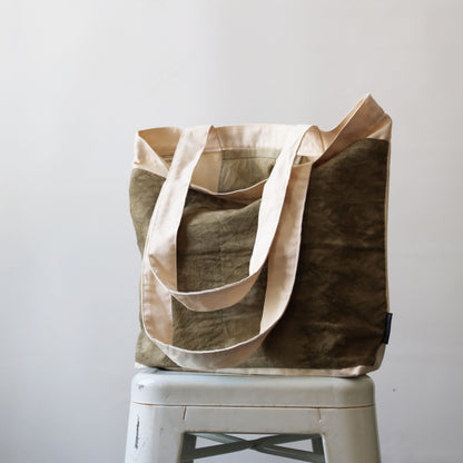 Naturally Dyed Market Tote: Olive