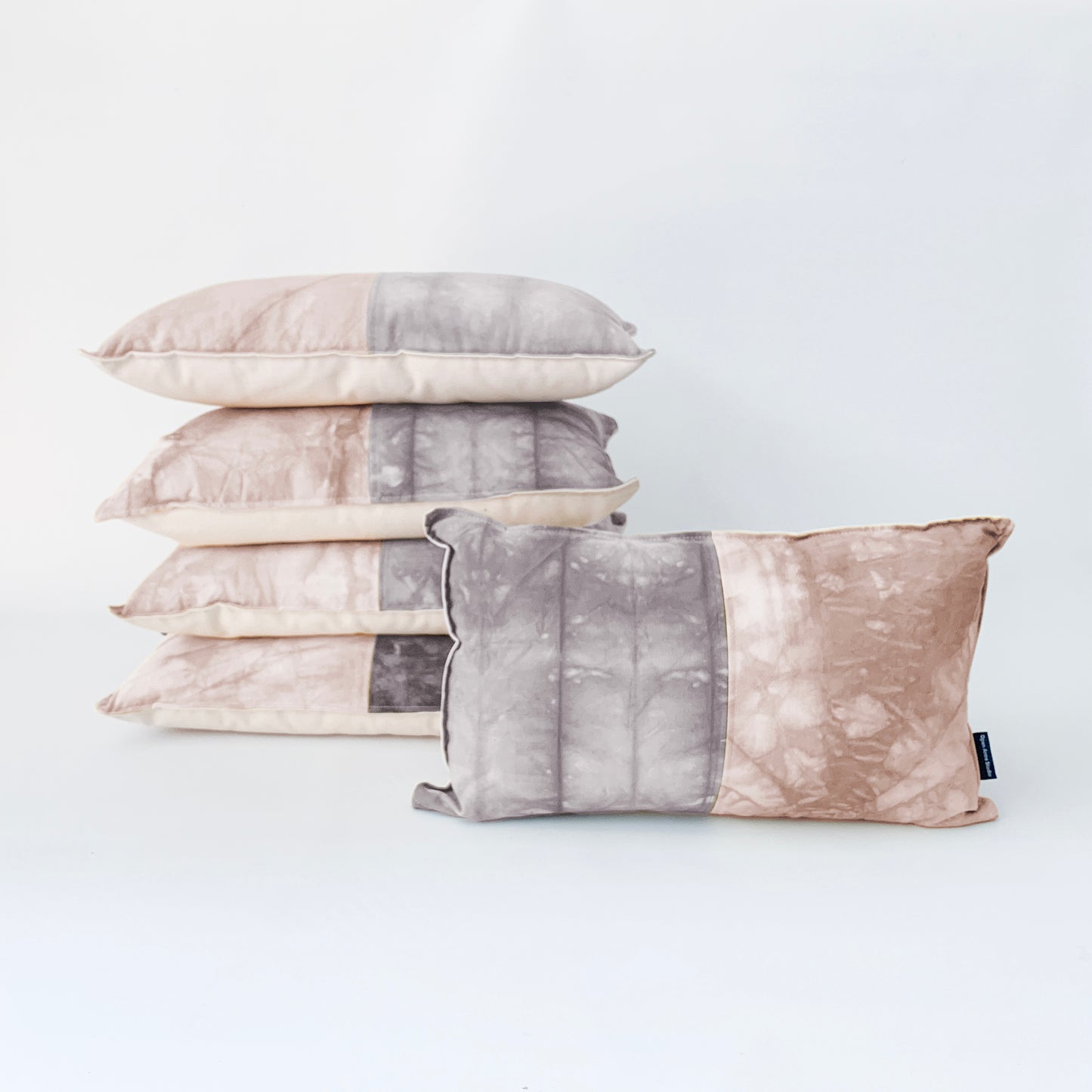 Naturally Dyed Lumbar Pillow: Avocado Blush / Ember