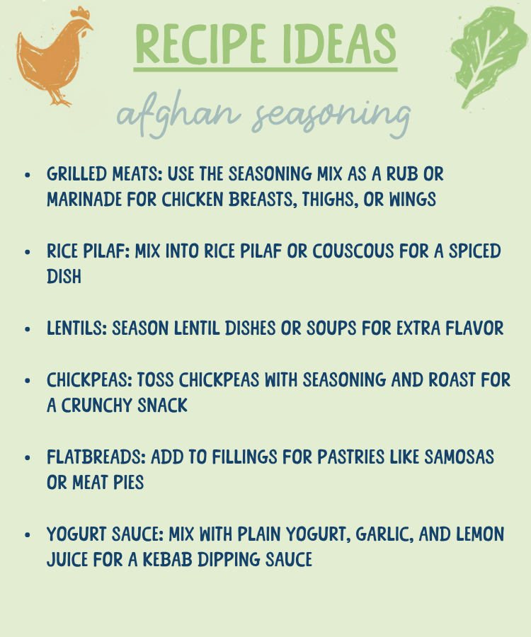 Seasoning Mix: Afghan