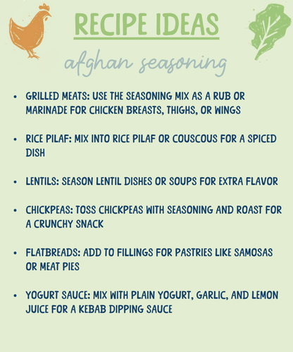 Seasoning Mix: Afghan