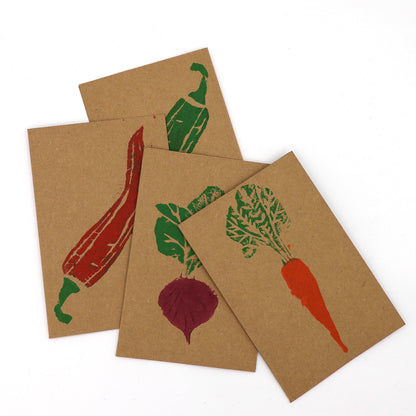 Block Printed Blank Stationery Card Pack