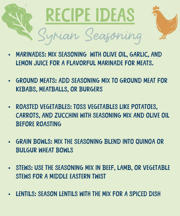 Seasoning Mix: Syrian