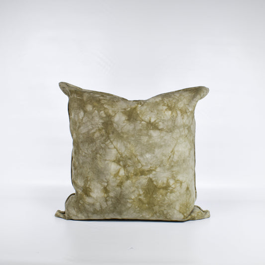 Naturally Dyed Square Pillow: Olive